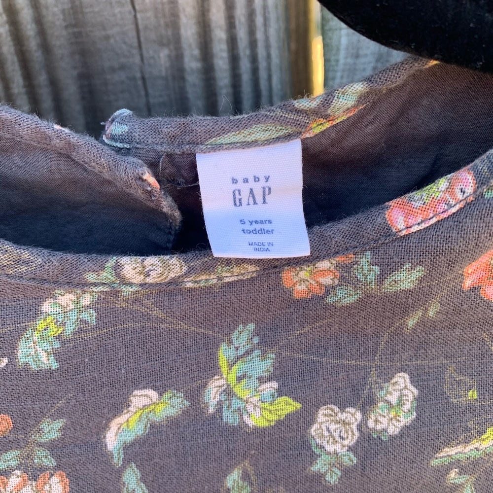 Gray Floral Dress - Picture 2 of 5